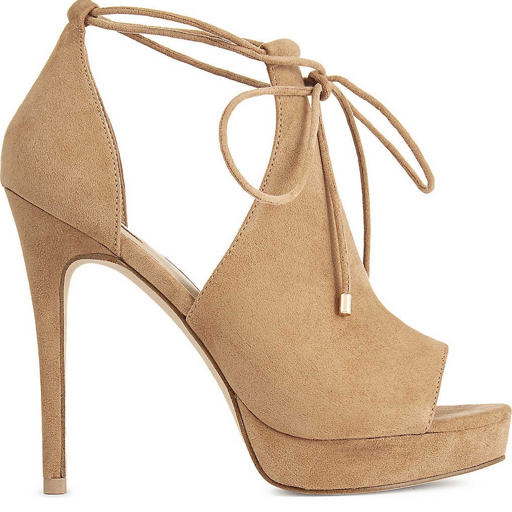 Aldo “Tilley” Suede Camel Heels